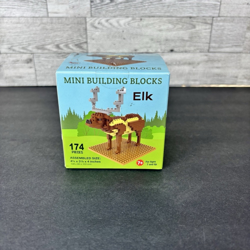 Mini Building Blocks Elk 174 pieces, Gift for Ages 7+ NEW‎ SEALED